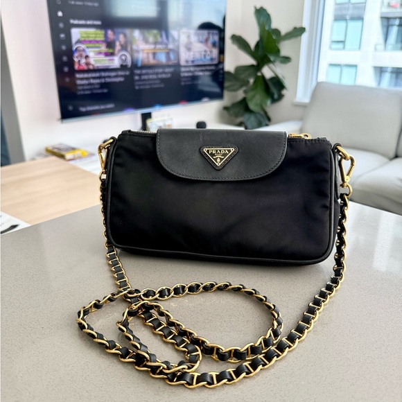 Prada Handbags - Prada Saffiano Nylon Crossbody Bag